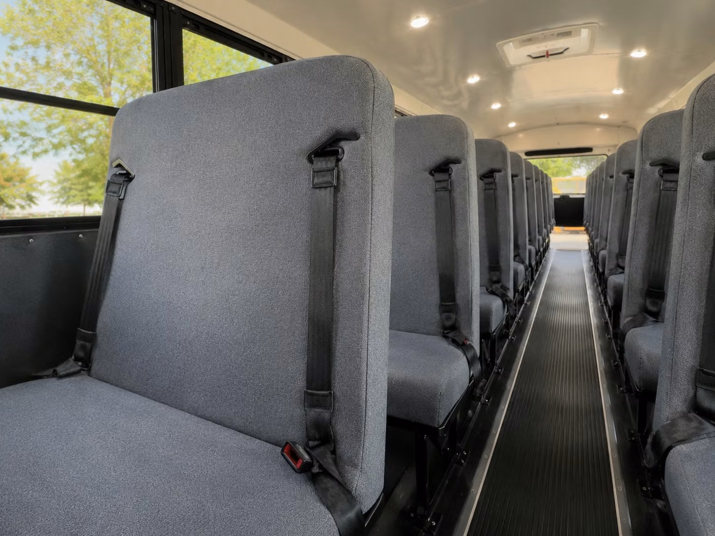 school bus inside